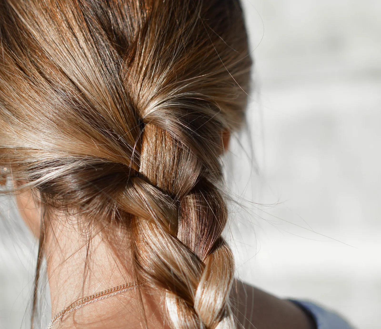 Une tresse terminée.